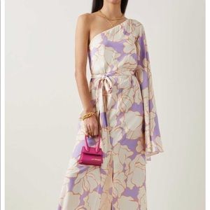 NWT ALEXIS Leonette Assymetric Printed Silk Maxi Dress SS’22